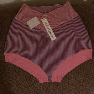 BNWT For love & lemons/ intimately Free People shorts.